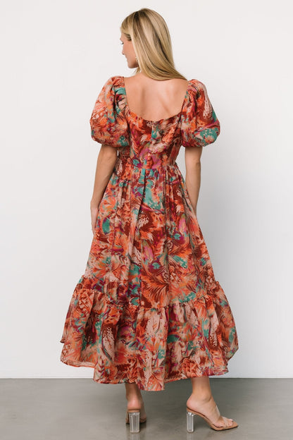 Ferentino Puff Sleeve Dress | Multi