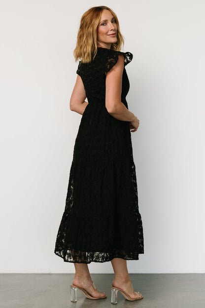 Ferrara Lace Maxi Dress | Black