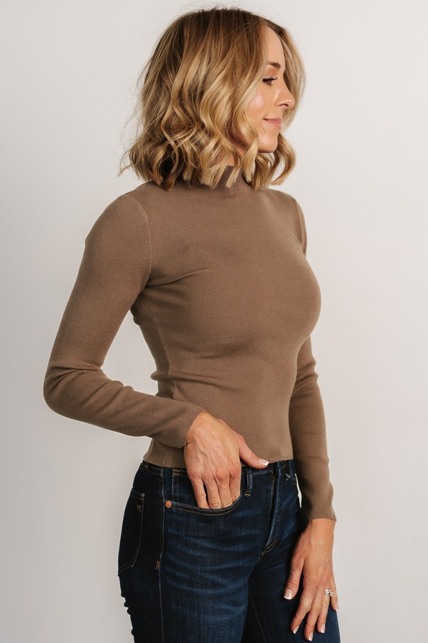Frances Knit Top | Mocha