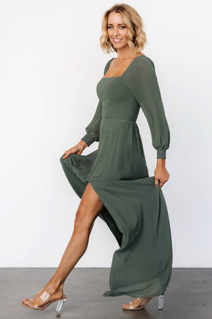 Giselle Maxi Dress | Dark Sage