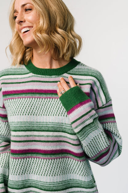 Holmes Sweater | Green Multi