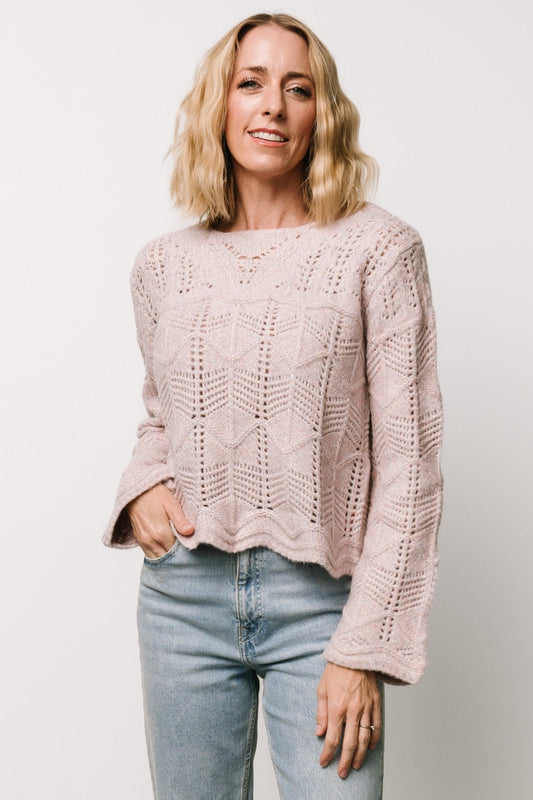Jeanine Knit Sweater | Lilac