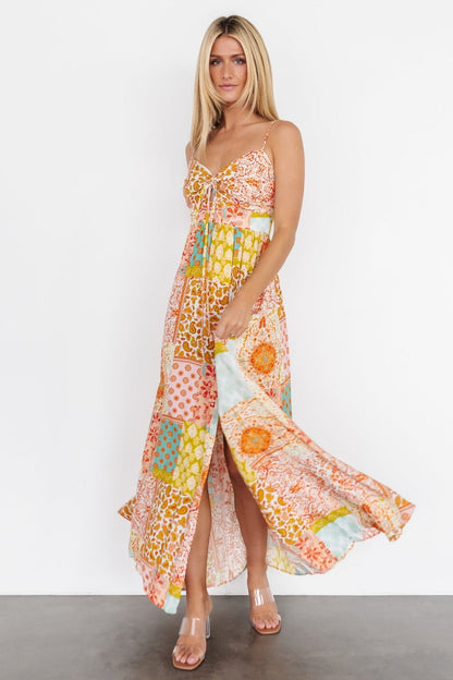 Kamari Tank Maxi Dress | Multi Print