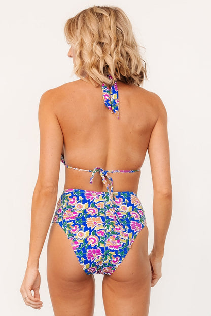 Kas Bikini Bottom | Blue + Multi Floral