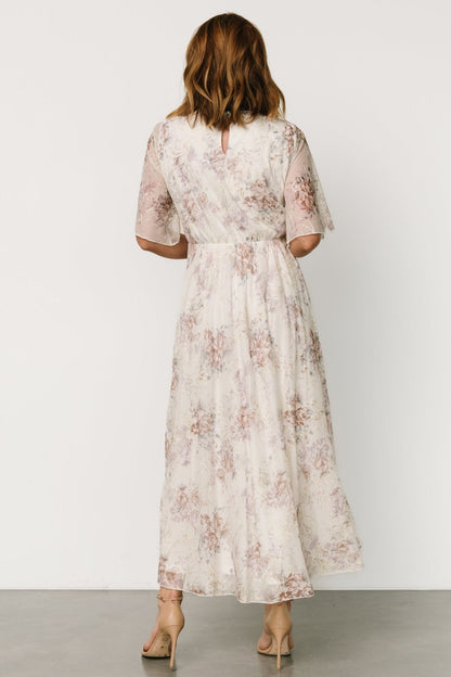 Kathreen Midi Dress | Ivory Floral
