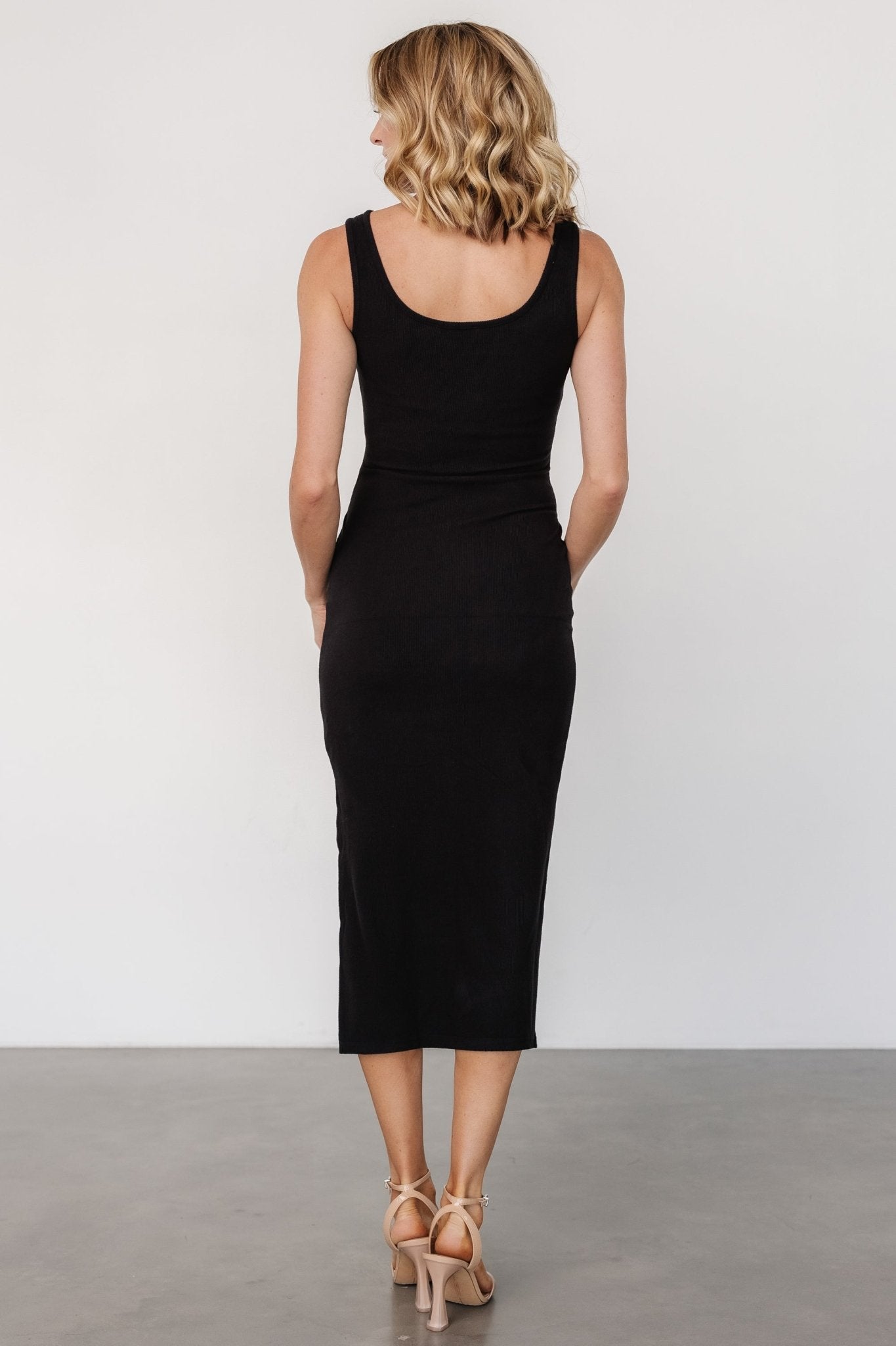 Kylee Front Tie Dress | Black