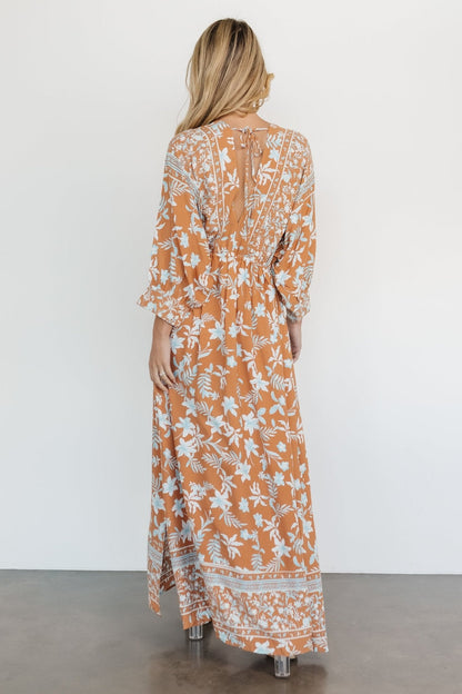 Laken Maxi Dress | Camel Multi