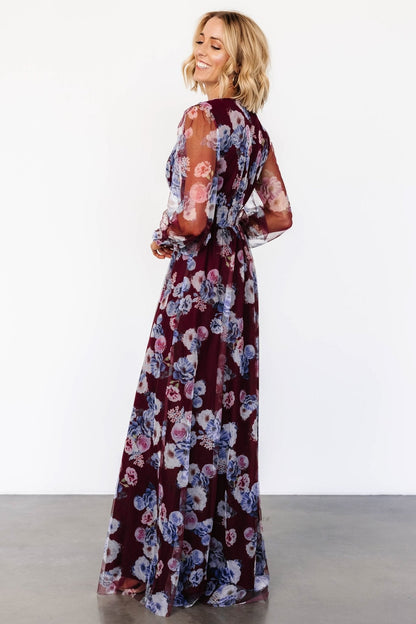 Layla Tulle Maxi Dress | Mulberry Floral