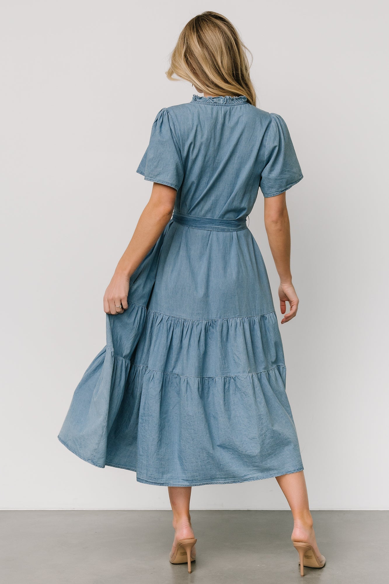 Lisa Midi Dress | Chambray