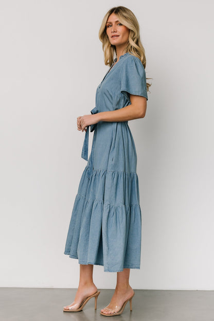 Lisa Midi Dress | Chambray
