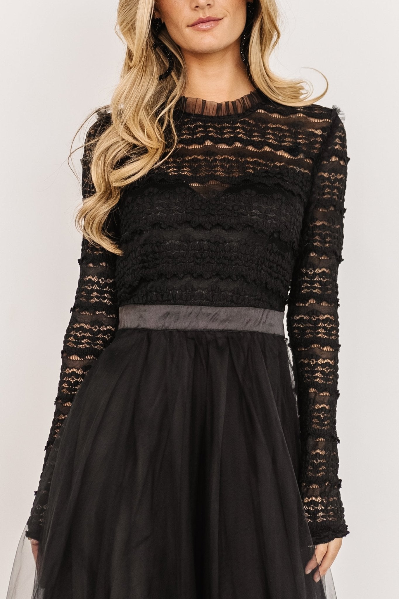 Lonnie Tulle Dress | Black