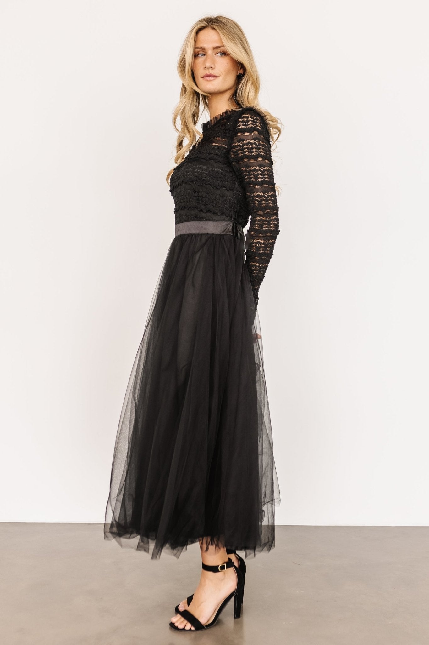 Lonnie Tulle Dress | Black