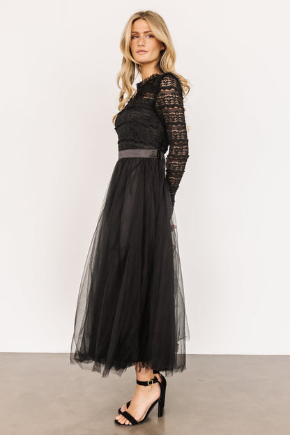 Lonnie Tulle Dress | Black