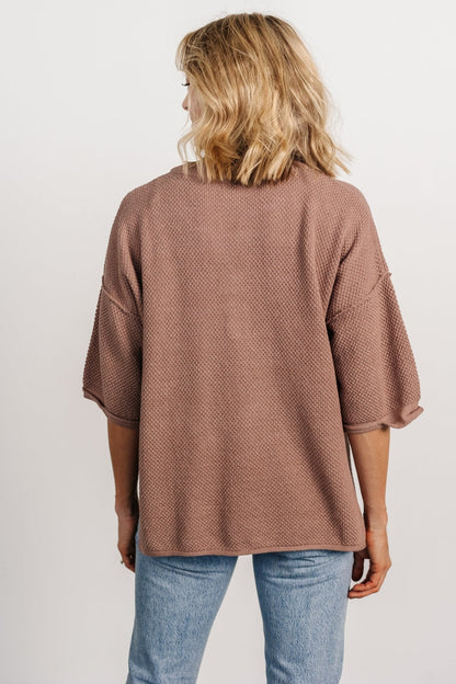 Maddock Knit Top | Mocha
