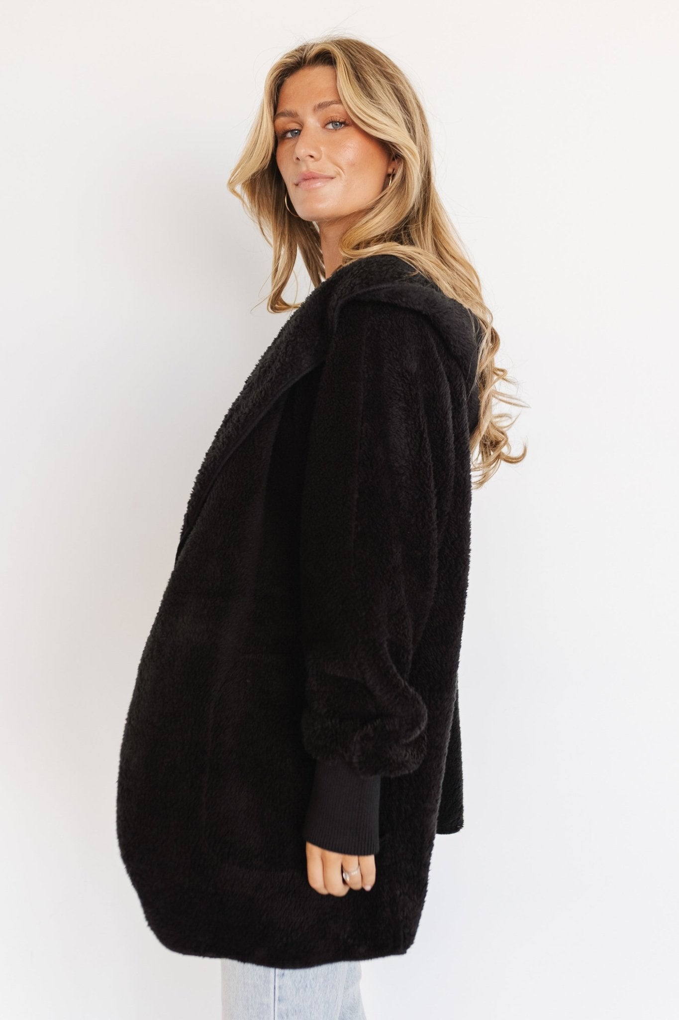 Melrose Teddy Jacket | Black