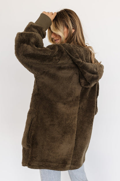 Melrose Teddy Jacket | Olive