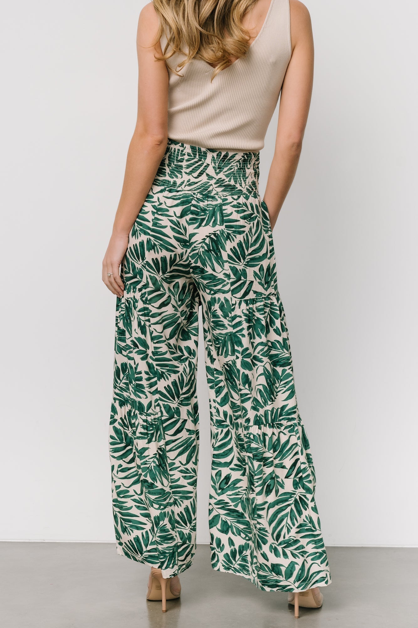 Monterey Pants | Green Print