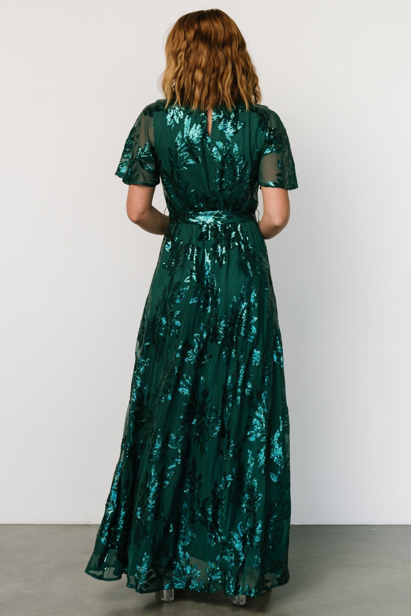 Muse Sequin Maxi Dress | Emerald