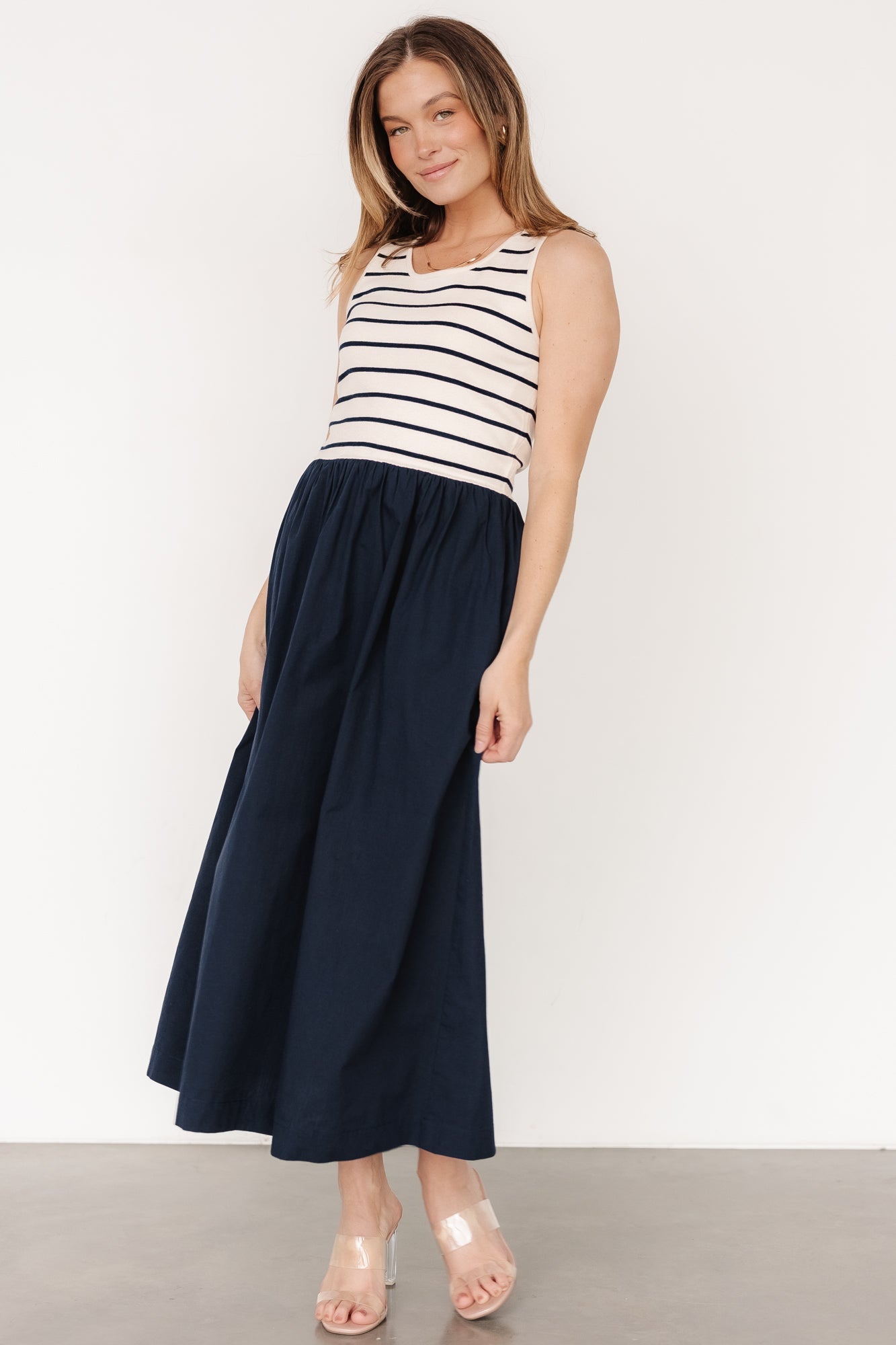 Nantucket Tank Dress | Navy Stripe