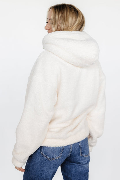 Neve Teddy Hoodie | Cream