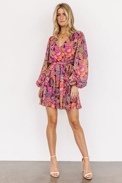 Newark Mini Dress | Purple Multi