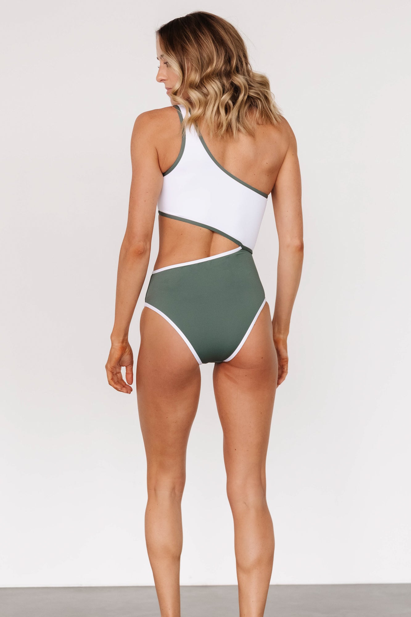 Portofino One Piece | Olive + White
