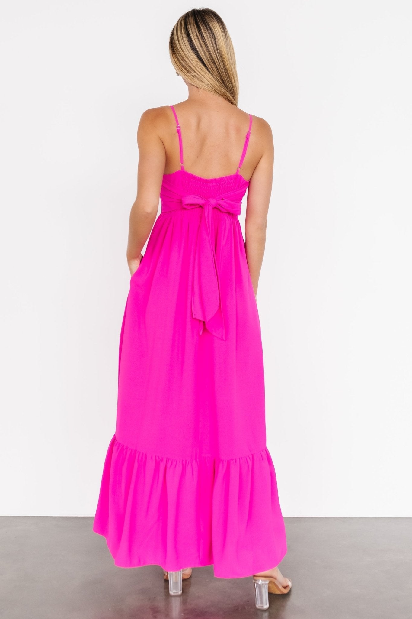 Regan Tank Maxi Dress | Fuchsia