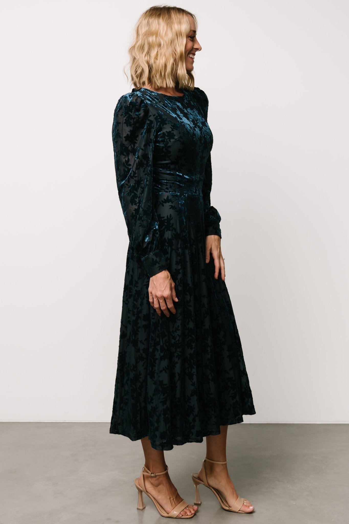 Savi Tie Back Dress | Deep Teal