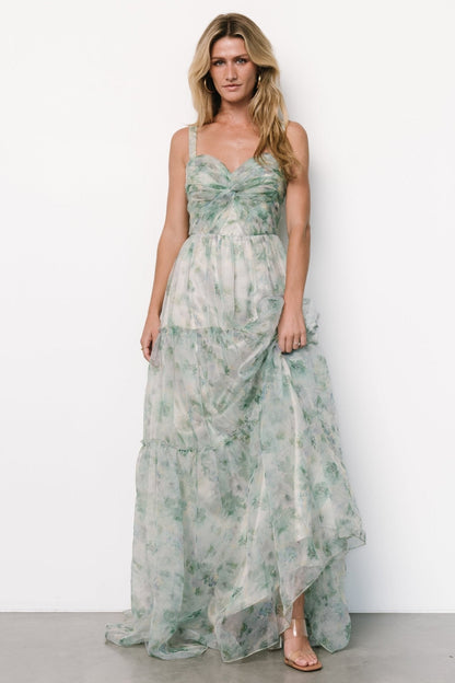 Sinclair Sweetheart Gown | Green Floral