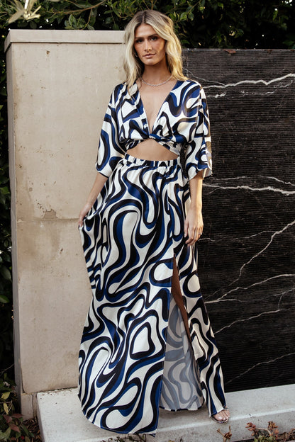 Stella Maxi Dress | Ivory Multi Print