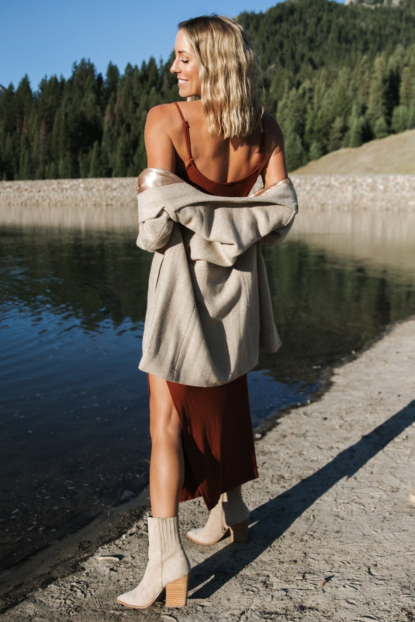 Stratford Open Front Blazer | Natural