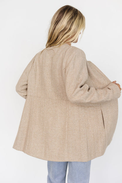 Stratford Open Front Blazer | Natural