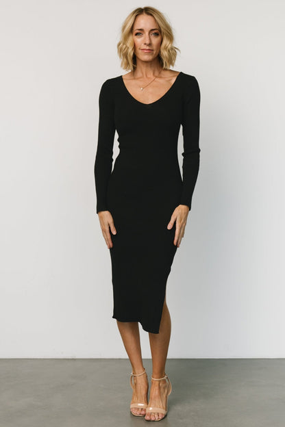 Tacey Midi Dress | Black