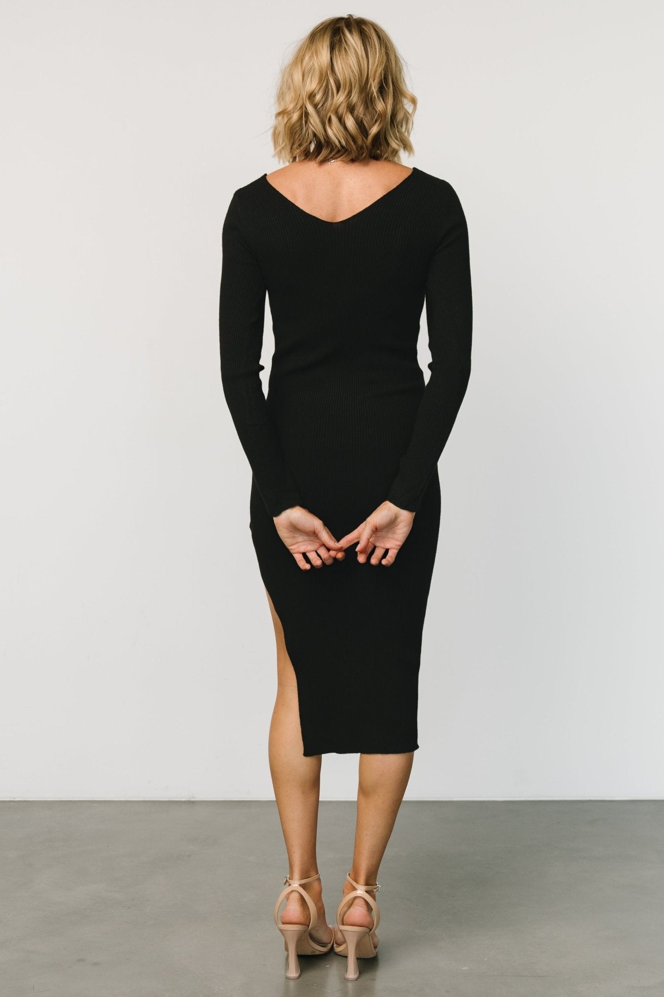Tacey Midi Dress | Black