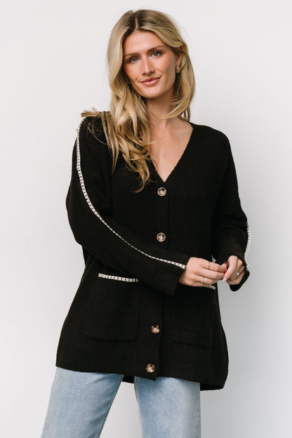 Tally Knit Cardigan | Dark Chocolate