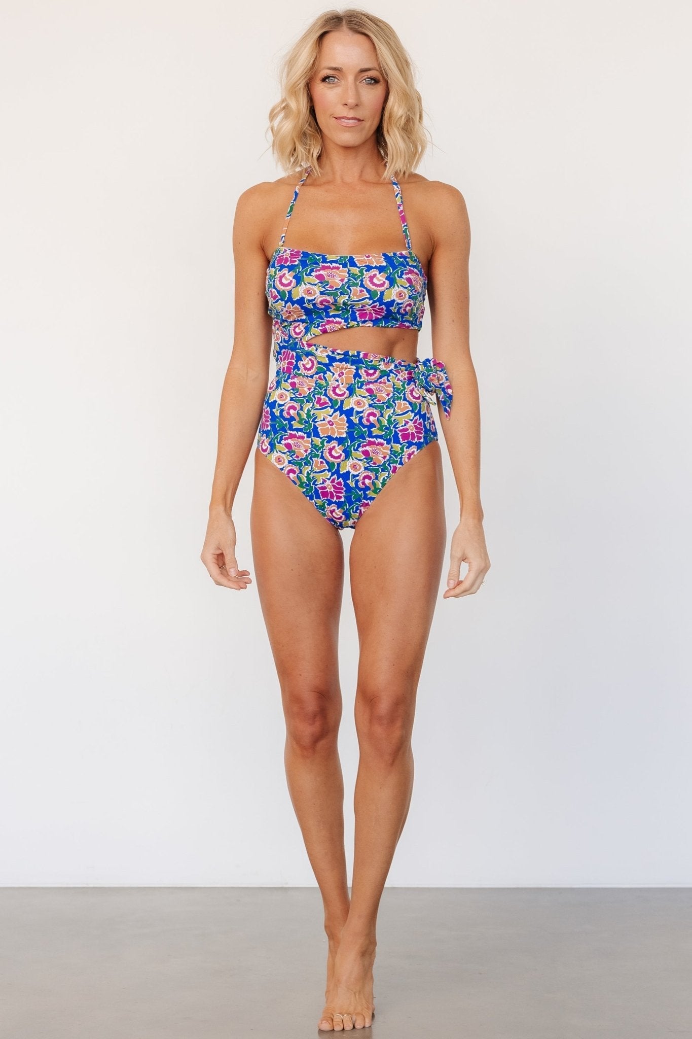 Trieste One Piece | Blue + Multi Floral