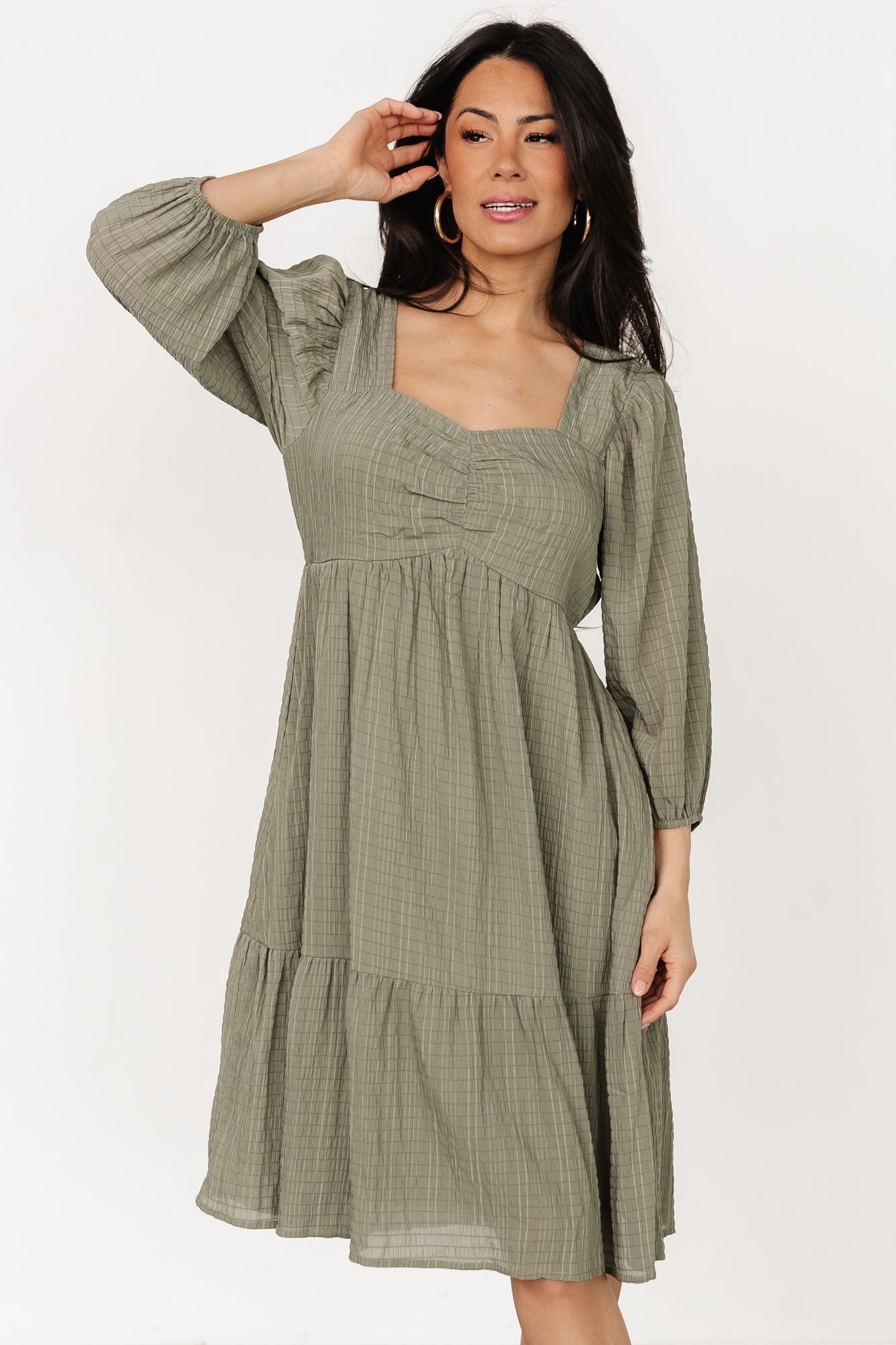 Vaeda Midi Dress | Olive