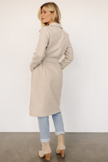 Valdez Long Coat | Oatmeal