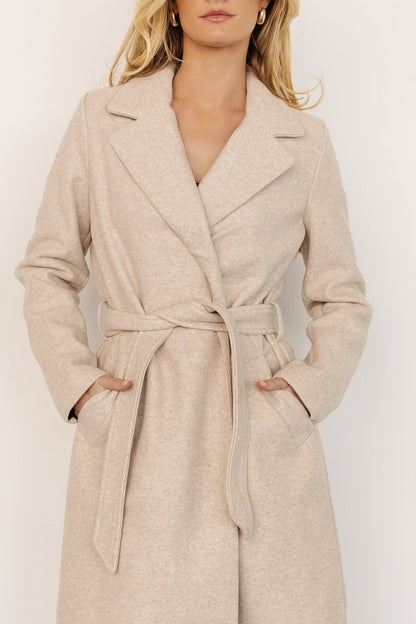 Valdez Long Coat | Oatmeal