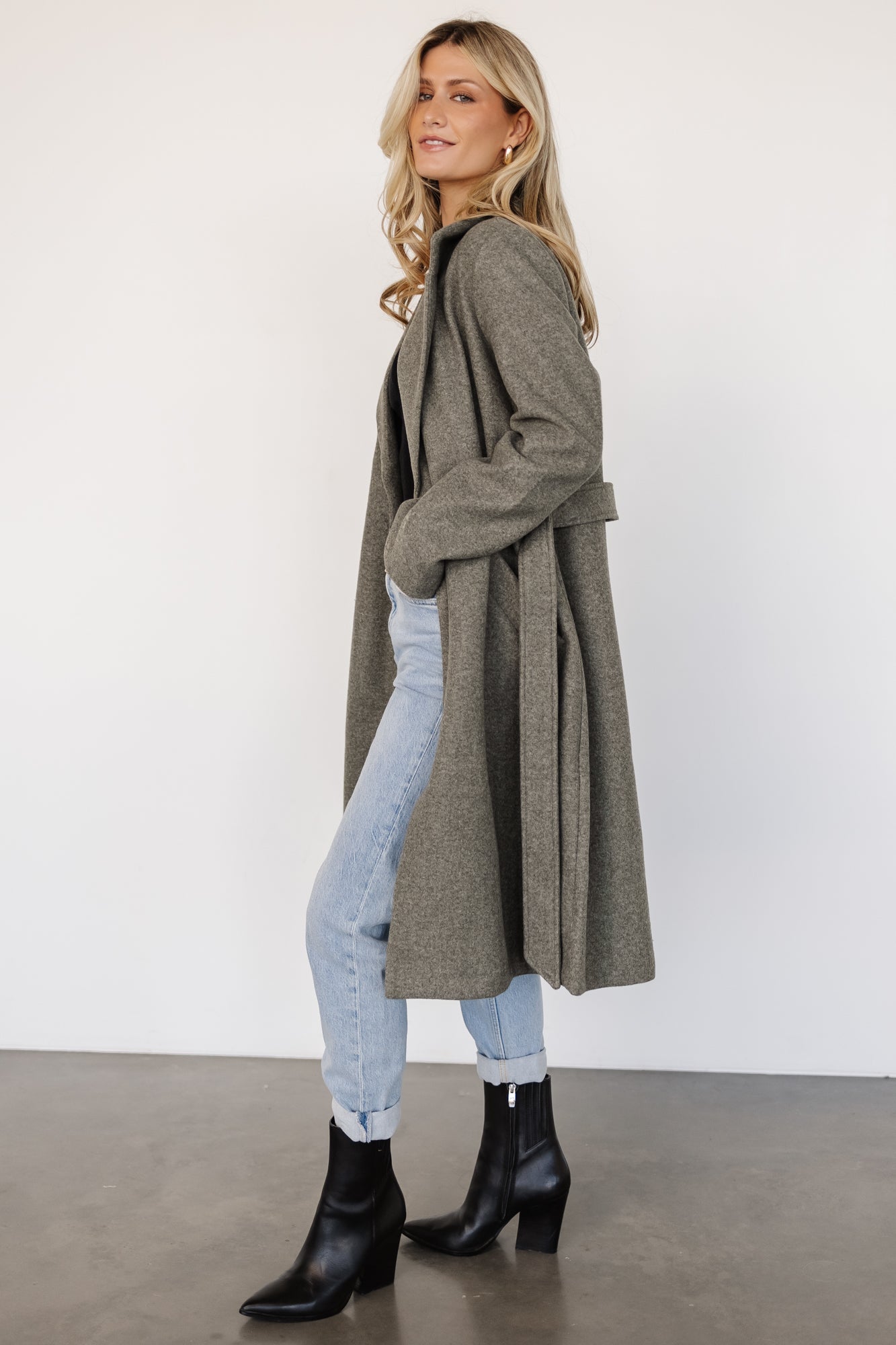Valdez Long Coat | Olive