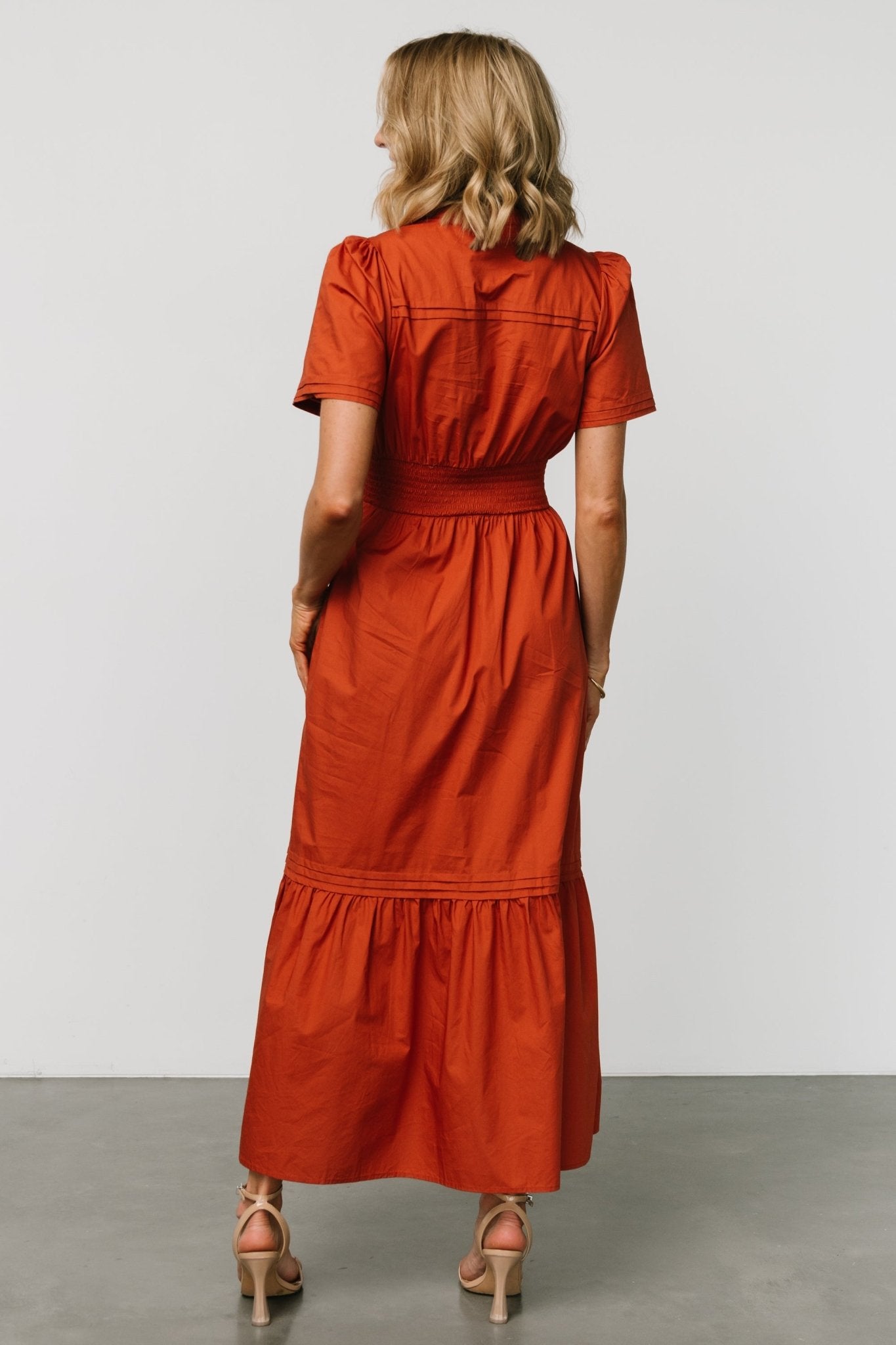 Vera Maxi Dress | Deep Rust